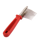 Handheld Pet Grooming Comb Brush Knot-Free with Steel Teeth for Dog Cat
