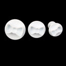 Generic 3PCS Bowknot Plunger Cutter Mold for Sugarcraft Fondant Cake Decorating DIY
