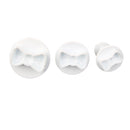 Generic 3PCS Bowknot Plunger Cutter Mold for Sugarcraft Fondant Cake Decorating DIY