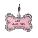 Pet Dog Cat ID Tag Diamond Shine Bone Shape Label Anti-lost