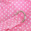 Set Of Lightweight Breathable Cotton Strawberry Round Dot Design Dog Harness Leash Rose Red M
