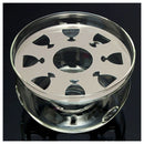 Heat-Resisting Teapot Warmer Base Clear Glass Round Shape Insulation TealighI7F6