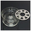 Heat-Resisting Teapot Warmer Base Clear Glass Round Shape Insulation TealighI7F6