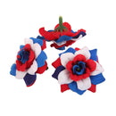 Artificial Silk Roses Wedding Party Restaurant Bar Hat Scrapbooking Decoration Flower Heads Pack of 50PCS Multicolor