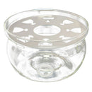Heat-Resisting Teapot Warmer Base Clear Glass Round Shape Insulation TealighI7F6