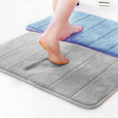 Rectangular Shaped Fluffy Non-Slip Mat Bathroom Bedroom Living Room Doorway Balcony Decor Brown