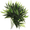 12x Artificial Bamboo Ivy Plant Bush Plastic Foliage Garland Home Decor 60cm