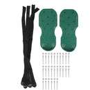 Green Garden Lawn Aerator Long Spike Spiked Shoes For Garden Lawn Care