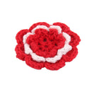 Handmade Flower Corsage Brooch For Women Girls Hair Accessory Brooch Bag Hat Clothes DIY Supplies Pack of 10PCS Red S