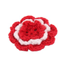 Handmade Flower Corsage Brooch For Women Girls Hair Accessory Brooch Bag Hat Clothes DIY Supplies Pack of 10PCS Red S