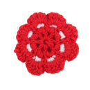Handmade Flower Corsage Brooch For Women Girls Hair Accessory Brooch Bag Hat Clothes DIY Supplies Pack of 10PCS Red S