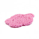 4cm Handmade Knitted Crochet Flowers Appliques for Card Making Scrapbooking Clothing Sewing Craft DIY Pack of 20PCS -Pink