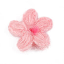 4.5cm Handmade Knitted Crochet Flowers Appliques for Card Making Scrapbooking Clothing Sewing Craft DIY Pack of 20PCS -Pink