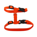 Set Of Nylon Breathable Comfortable Cat Large Adjustable I-Shaped Harness With Leash Orange