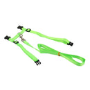 Set Of Nylon Breathable Comfortable Cat Large Adjustable I-Shaped Harness With Leash Green