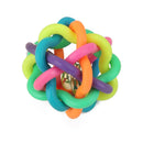 Dog Puppy Pet Knot knotted Rubber Sound Ball Bell Chewing Toy