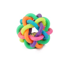 Dog Puppy Pet Knot knotted Rubber Sound Ball Bell Chewing Toy