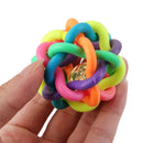 Dog Puppy Pet Knot knotted Rubber Sound Ball Bell Chewing Toy