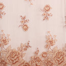 250*100cm Peony Beads Voile Curtain Living Room Window Tulle Sheer Curtain