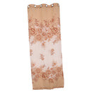 250*100cm Peony Beads Voile Curtain Living Room Window Tulle Sheer Curtain
