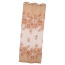 250*100cm Peony Beads Voile Curtain Living Room Window Tulle Sheer Curtain