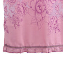 250*100cm Peony Beads Voile Curtain Living Room Window Tulle Curtain Purple