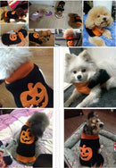 Fashionable Halloween Pumpkin Design Charms Sweater Warm Clothes Apparel Clothes For Pet Dogs Winter Clothing Outfit Gift XXL
