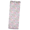 Wine Red Flower Voile Window Curtain Panel Sheer Tulle Drape Beads Valance