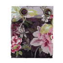 Wine Red Flower Voile Window Curtain Panel Sheer Tulle Drape Beads Valance
