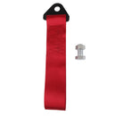 Car Emergency Bumper Protection Heavy Duty Fast Installation Tow Rope Trailer Strap With Towbar Bolt -Red
