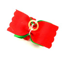 Christmas Snowman Style Pet Hair Rubber Band Rope Hair Bow Dog Charm Gift
