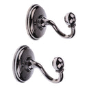 2pcs Curtain Drapery Tiebacks Door Wall Tassel Hooks Holder Hanger Black