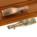 Set Of Wine Bottle Shaped Drawing Knob With Mounting Screw Red Bronze