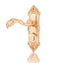 Modern European Indoor Latch Room Door Panel Locks Handle + Key Golden