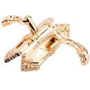 Modern European Indoor Latch Room Door Panel Locks Handle + Key Golden