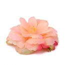 Artificial Camellia Flower Heads Silk Rose Hair Clip Wedding Party Decor Champagne Pack Of 10PCS