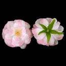 Artificial Camellia Flower Heads Silk Rose Hair Clip Wedding Party Decor Pink Pack Of 10PCS