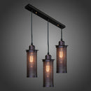 Vintage Mesh Cylinder Design Pendant Light Hanging Lampshade for Home Bar