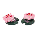 10x Miniature Dollhouse Bonsai Garden Landscape Little Lotus Home Decor