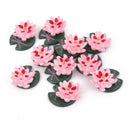 10x Miniature Dollhouse Bonsai Garden Landscape Little Lotus Home Decor