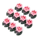 10x Miniature Dollhouse Bonsai Garden Landscape Little Lotus Home Decor
