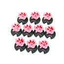 10x Miniature Dollhouse Bonsai Garden Landscape Little Lotus Home Decor