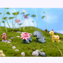 10x Miniature Dollhouse Bonsai Garden Landscape Little Lotus Leaf Home Decor
