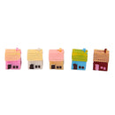 5pcs Miniature Resin Country Rural House Micro Landscape Craft DIY Home Table Decor