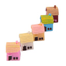 5pcs Miniature Resin Country Rural House Micro Landscape Craft DIY Home Table Decor