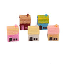 5pcs Miniature Resin Country Rural House Micro Landscape Craft DIY Home Table Decor