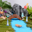 10x Miniature Resin Mediterranean Lighthouse Pharos Micro Landscape Home Decor