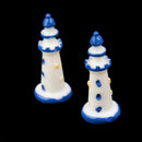 10x Miniature Resin Mediterranean Lighthouse Pharos Micro Landscape Home Decor