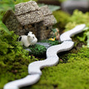 10x Miniature Resin Grey Road Surface Pavement Micro Landscape DIY Home Decor Size L