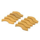 10x Miniature Resin Yellow Road Surface Pavement Micro Landscape DIY Decor L